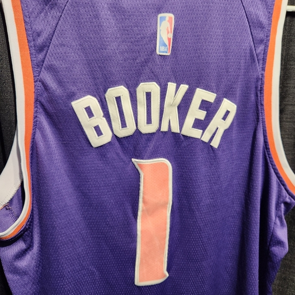 Nike Devin Booker #1 Phoenix Suns NBA Swingman Icon Jersey Size 56 - Picture 6 of 6